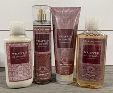 NEW Bath Body Works WRAPPED IN VANILLA 4pc Set FREE SHIPPING