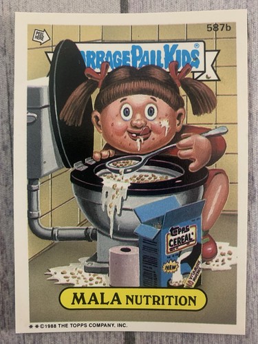 Garbage Pail Kids OS GPK Series Mala Nutrition Card 587b - Picture 1 of 2