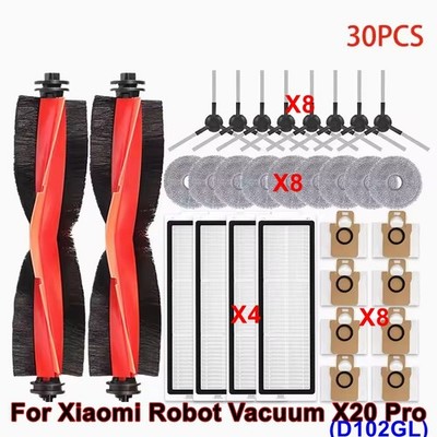 Main Roller Side Brush Filter Cloth For Xiaomi X20 Pro (D102GL) Parts ACUS LOT