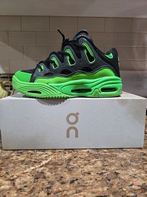 Osiris D3 2001 Black Green Size 7 Skate Shoes