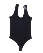 Abercrombie  Fitch L76041 Womens Black Seamless Rib Scoop Bodysuit Size S