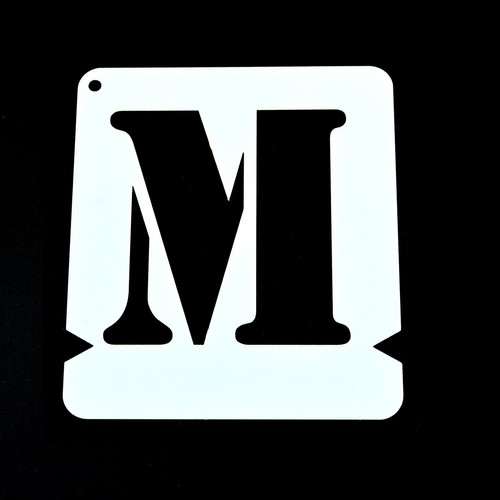 MYLAR POLYESTER STENCIL TEMPLATE. 'STENCIL FONT' SET OF A To Z 125mm To 400mm - Picture 6 of 12