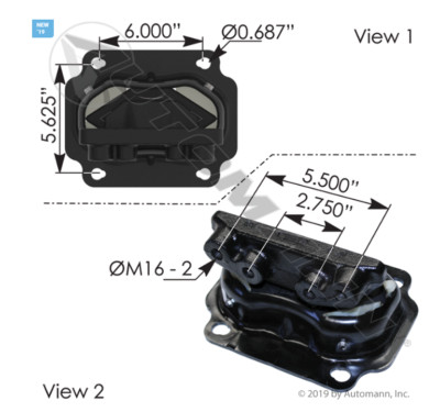 AUTOMANN M17498 MOTOR MOUNT REAR KENWORTH U30026, U30026TBG | eBay