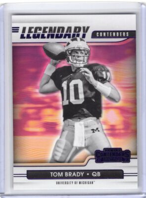 TOM BRADY 2021 Contenders Draft Picks LEGENDARY CONTENDERS PURPLE #7