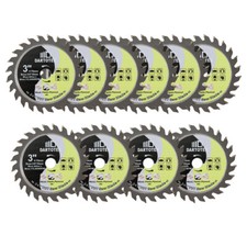 Disco de corte de diamante TCT de 3""/75 mm hoja de sierra de carburo de aluminio para madera sierra circular