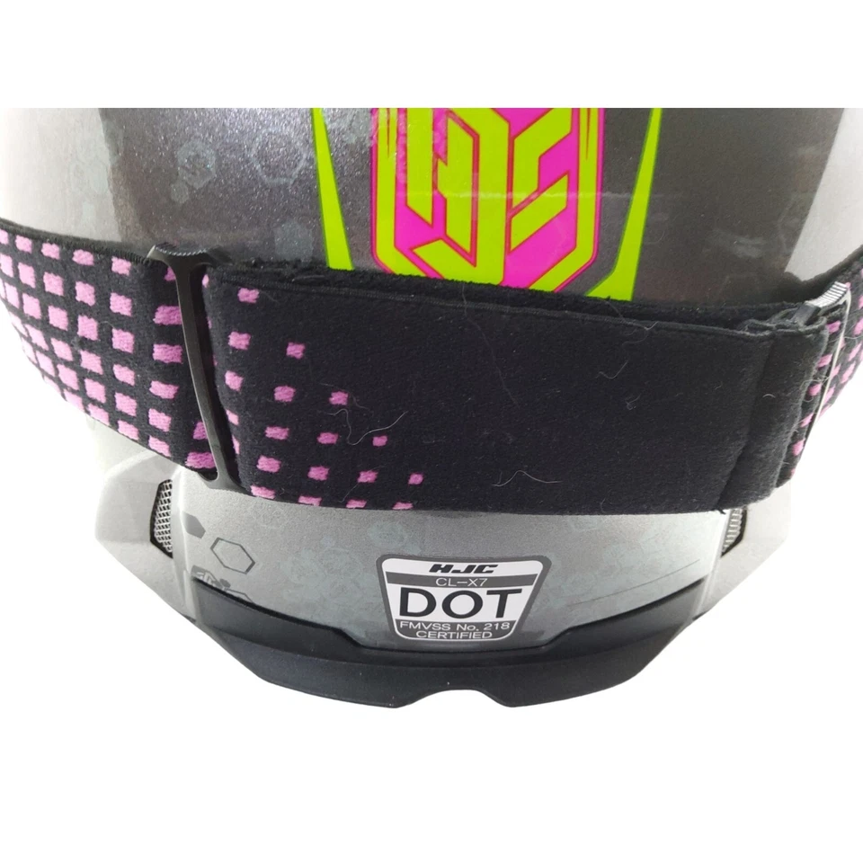 Casco de motocicleta para mujer HJC CL-X7 Pop N Lock rosa con gafas talla L desinfectante Foto 4 de 4