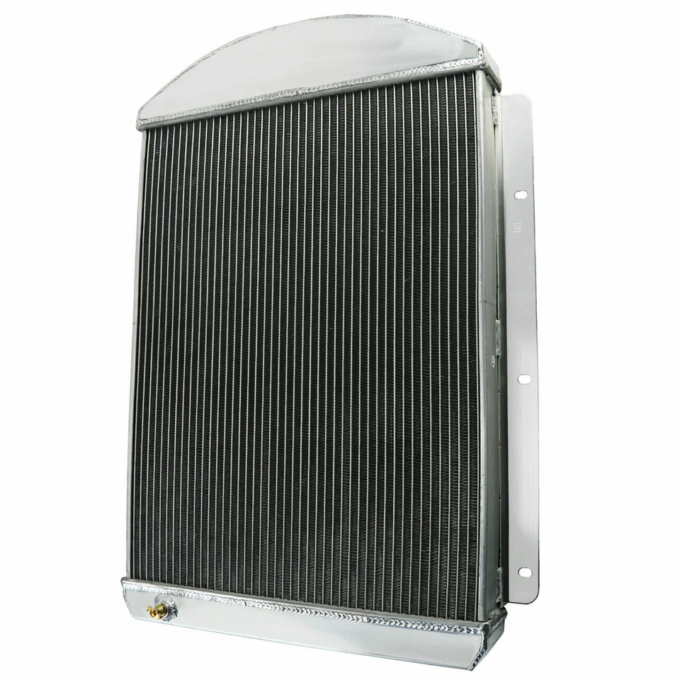 4 Row Aluminum Radiator For 1941-1946 1945 Chevrolet Pickup Truck V8 Small Block Foto 3 de 4