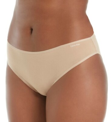 Calvin Klein Women's Plus Size Form Bikini Beige Bare 2X