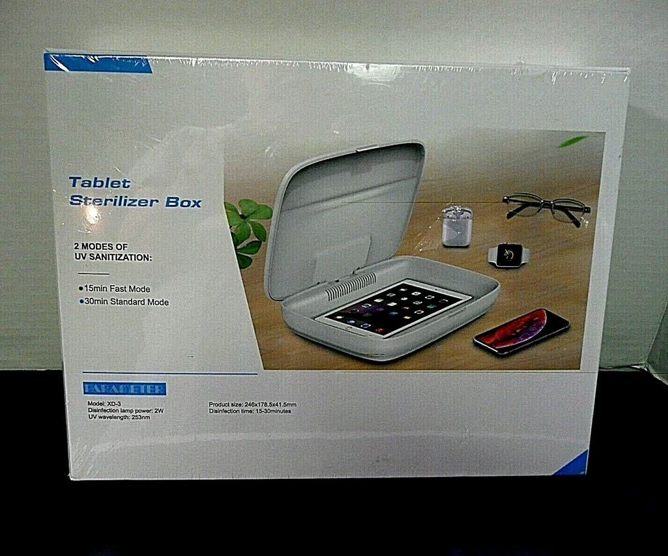 Caja Esterilizadora Tablet-con Carga Inalámbrica para Smartphone y Auriculares Foto 3 de 4