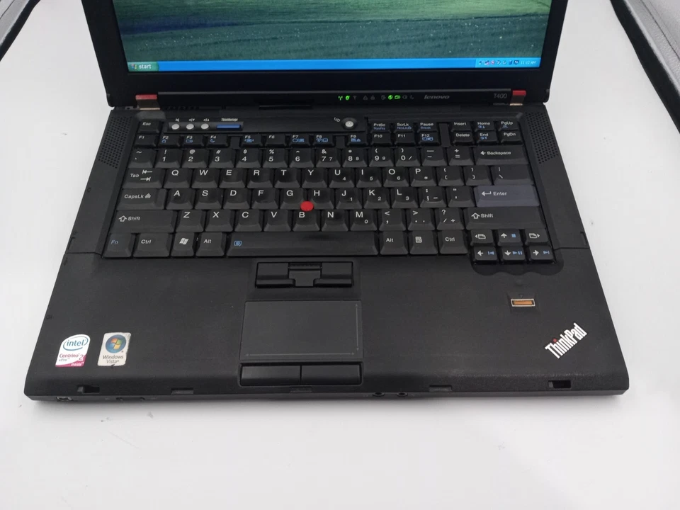 Lenovo ThinkPad T400 14" Laptop Intel Core 2 Duo 4GB 64GB SSD WinXP - READ -RR - Image 2 of 4