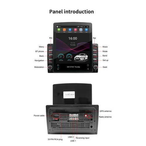 for Dodge Grand Caravan 2011-2020 Apple Carplay 9.7" Car Stereo Radio Android 12 - 第 15/17 張圖片