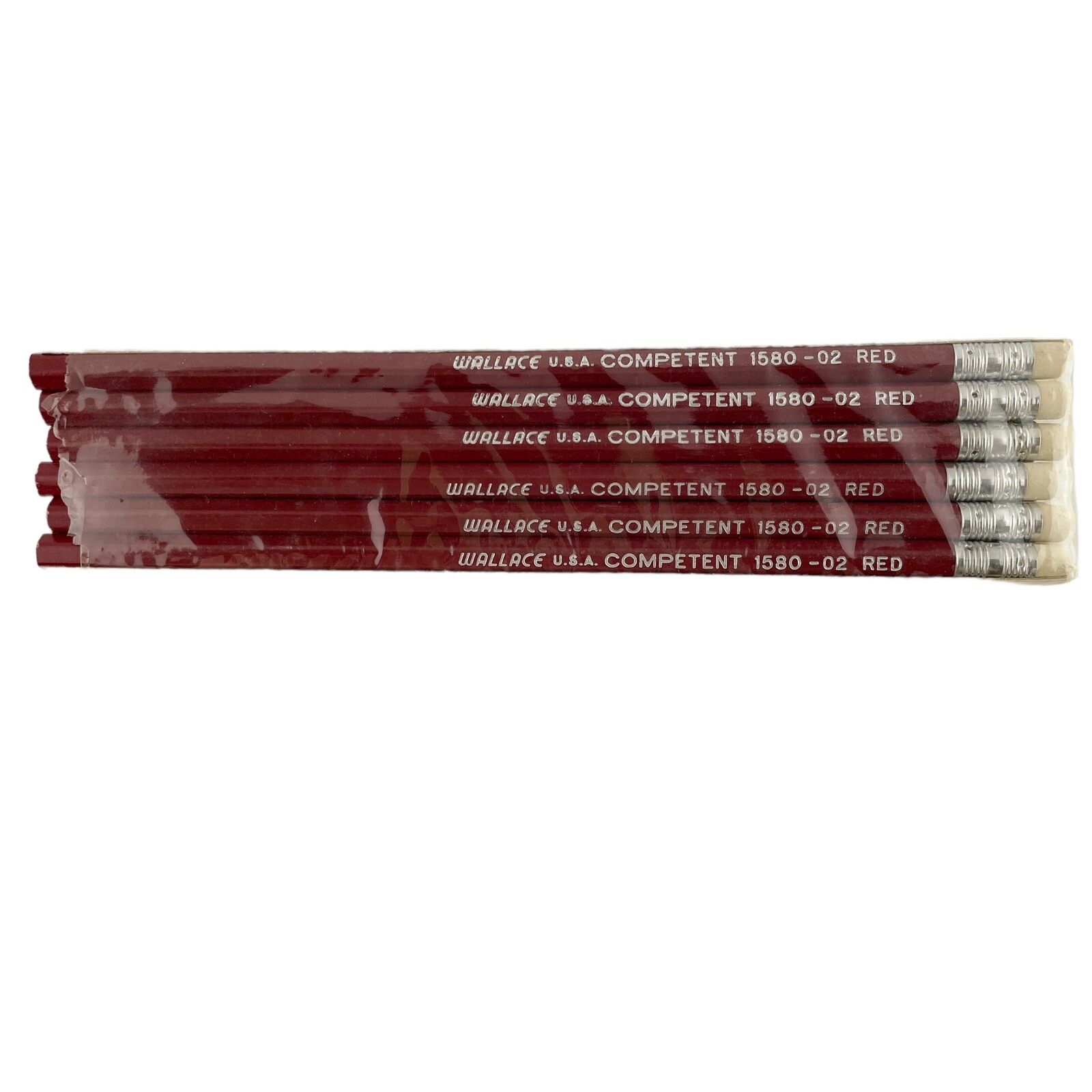 Wallace Pencils USA Competent 1580-02 Red 1 Pack of 12 Drafting-image