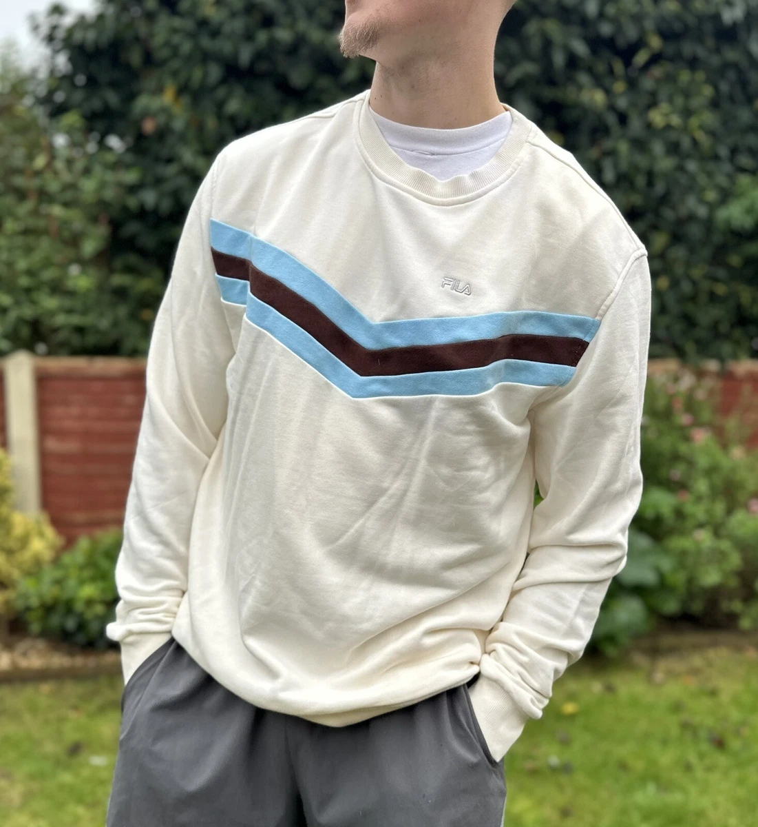 Fila cream sweatshirt sale