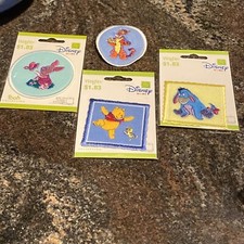 4 NEW Wrights Disney HOME Winnie Pooh  Friends Self Adhesive Appliqu  Patches