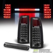 Smoked 1988-1998 Chevygmc Silverado Ck1500 Led Tail Lightsled 3rd Brake Lamp