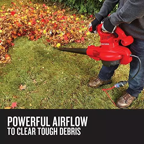 Vacuum Shredder Blower Handheld Bag 2 Speed Electric Mulcher Yard