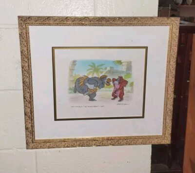 The Jungle Book 1967 Original Multi Media Painting By Bob Singer W/ COA DISNEY 
