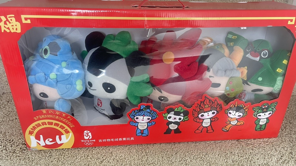Official Beijing Olympics 2008 Plush Doll Set of 5 Mascots