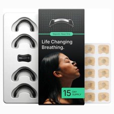 Magnetic Nasal Strips for Snoring Relief Breathing Aid Oxygen Boost Sleep Dilato