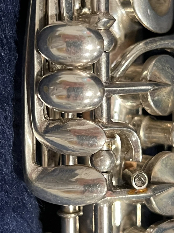 H.N. Clarinete King Blanco Plata - Circa 1938 - Limpio y Repuesto Foto 4 de 4