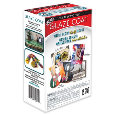 Famowood Glaze Coat Craft 0.47 L CLEAR KIT Epoxy Resin High Gloss Finish