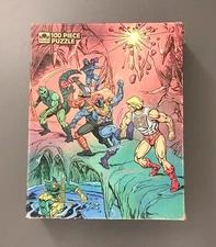 MOTU Masters of the Universe 100 pc Puzzle Golden 1984 Complete Free For All