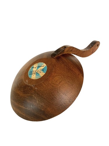 Wood Bowl Handle Kennedy Bros Vergennes Vermont Woodenware Tabletop Serving Pc - Picture 4 of 6