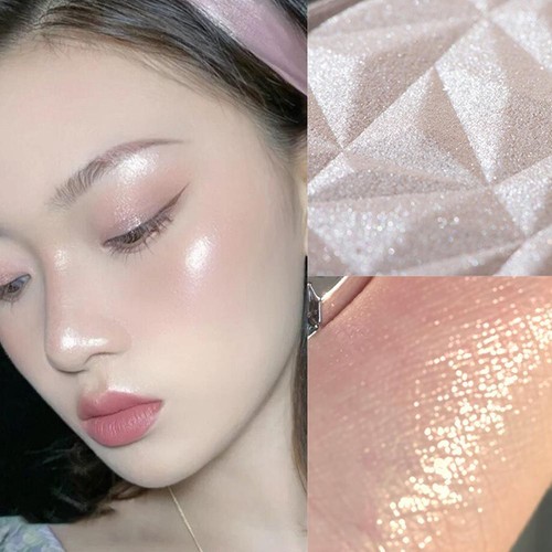 Highlighter Powder Palette Makeup Long-lasting Glow Face Contour Shimmer Beau D9
