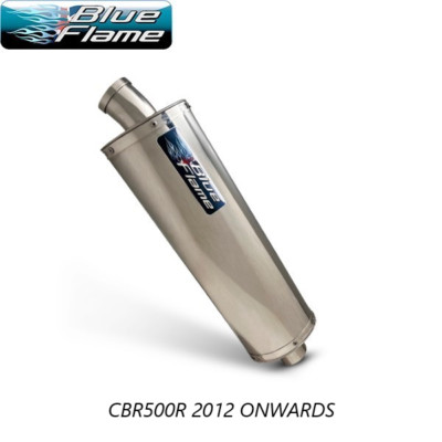 CBR500R EXHAUST 2012-ON- HONDA-BLUEFLAME STAINLESS STEEL SINGLE PORT