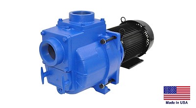TRASH & SEWAGE PUMP Industrial - 3'' Ports - 7.5 Hp - 230/460V - 3 Ph  24,000 GPH