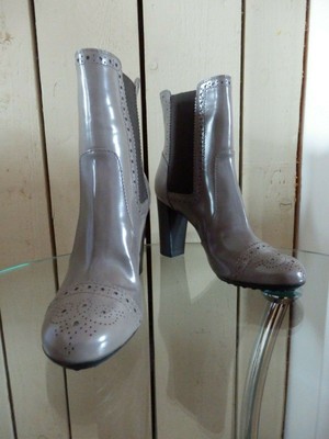 TOD`S Stiefel Stiefeletten Chelsea Boots Grau Gr. 36,5 Np.   599,- NEU