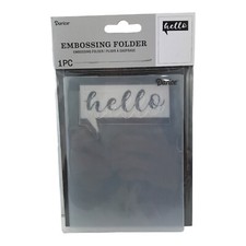 Darice Embossing Folder Hello Talk Bubble 4.25 x 5.75