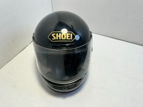 VTG Shoei RF-200 Full Face Motorcycle Helmet Black Snell M90 Size Small - Foto 1 di 10
