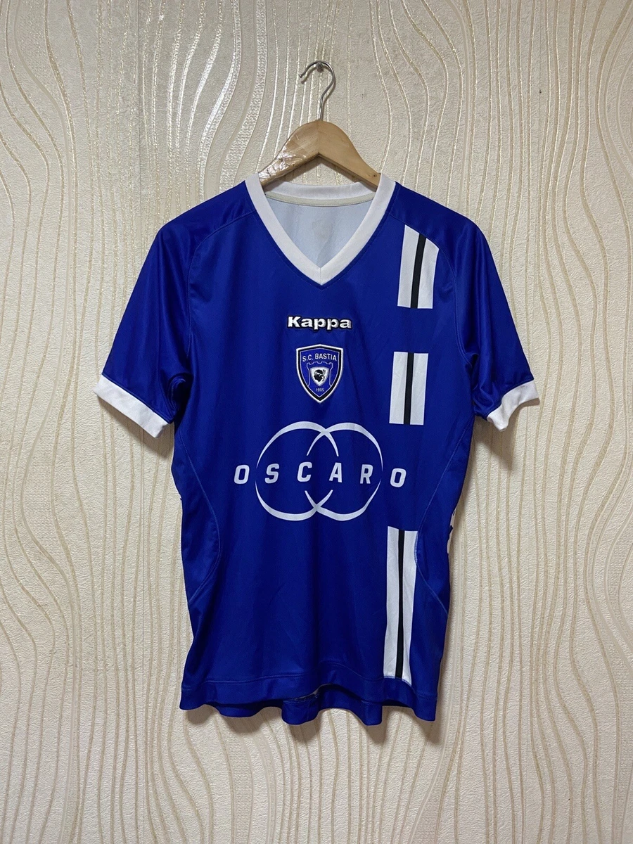 SC バスティア　ホーム　ユニフォーム　kappa SC Bastia International Club Soccer Fan Apparel and Souvenirs for