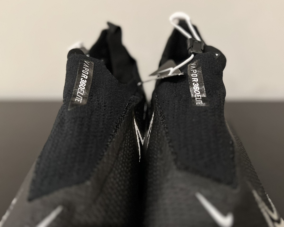 Nike Vapor Edge Elite 360 WD Football Cleats CV6317-001 Black Mens Sz 11 Wide Nike Vapor Edge Elite 360 Black White Football Cleats Men main image 3