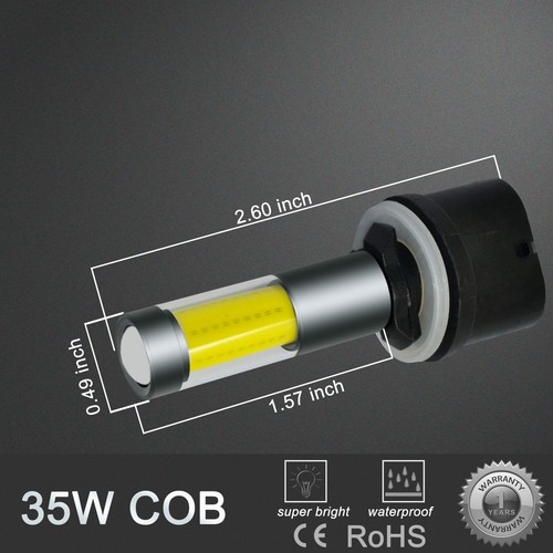 Alla 35-LED 893 880 Fog Light Bulb Gold Yellow Color Driving Visible Performance - Picture 7 of 12