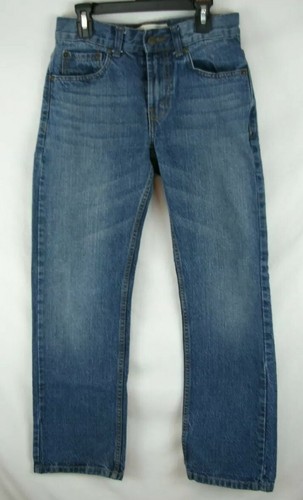 Levi's 505 Regular Medium Wash Flat Front Jeans Boy's/ Kid's Size 14 Slim Cotton - Picture 10 of 12
