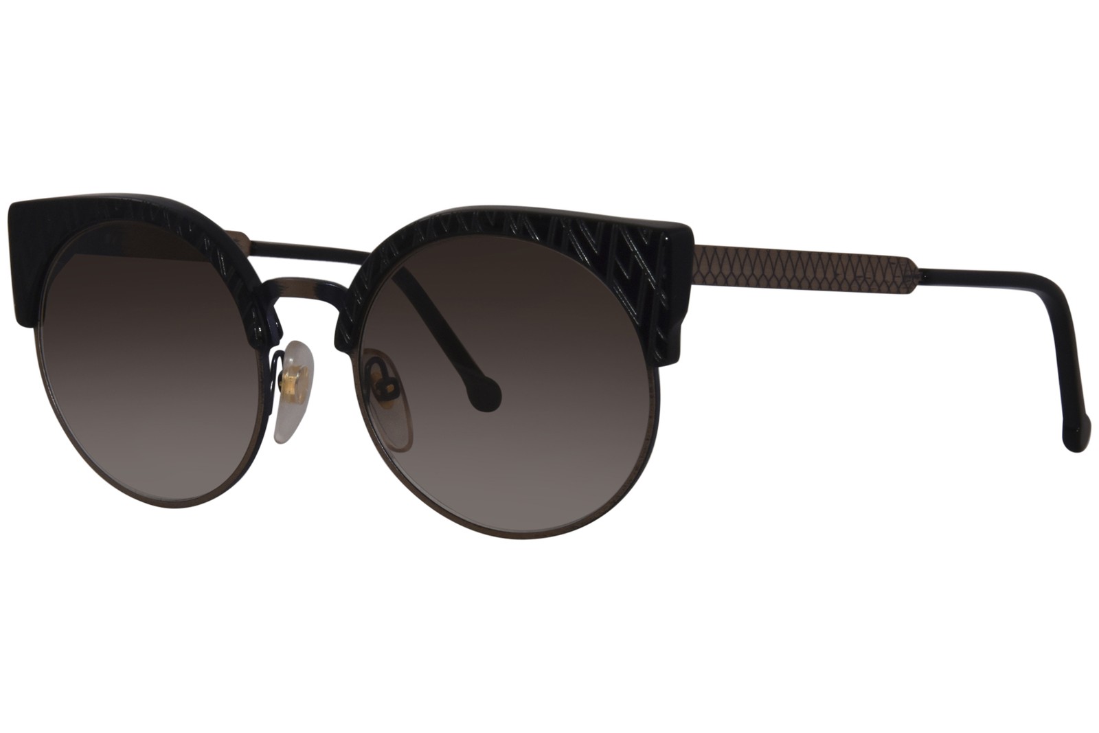 Солнцезащитные очки RetroSuperFuture Ilaria Gang-F0N W13 Женские черныекоричневые с градиентом 53 мм 11990₽