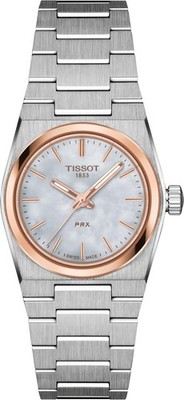 TISSOT WOMENS PRX QUARTZ WATCH T137.010.21.111.00 WHITE MOP -WARRANTY-RRP 345.00