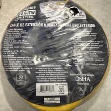 10 Gauge Heavy Duty 50’ 3 Outlet Lighted SJTW Extension Cord