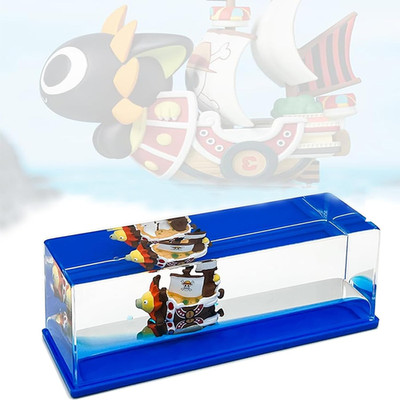 Unsinkable Thousand Sunny Pirate Ship Boat Model in a Box Bottle, Anime Ship Flu