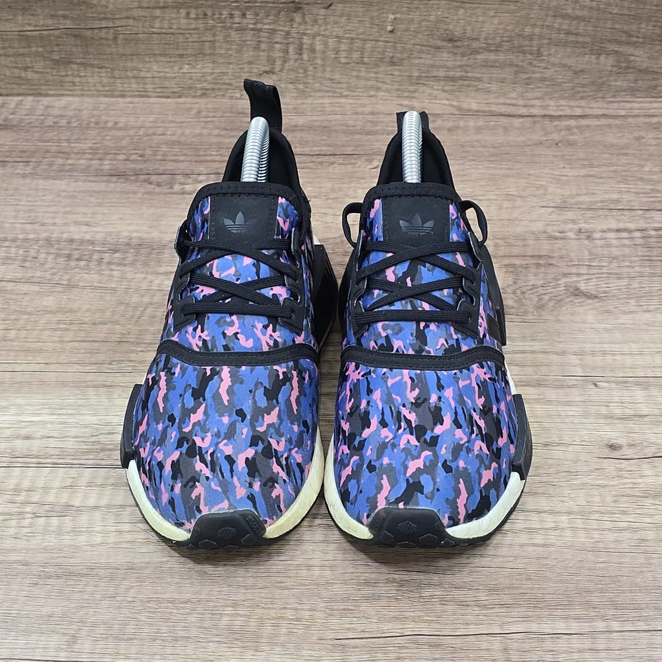 Adidas NMD_R1 J Mujer Talla 6.5 Negro Azul Rosa Camuflado Zapatos para Correr (HQ6183) Foto 2 de 4