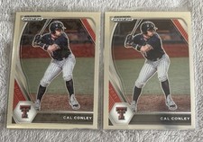 2 CAL CONLEY RC lot 2021 Panini Prizm Draft Picks Base Braves Texas Tech