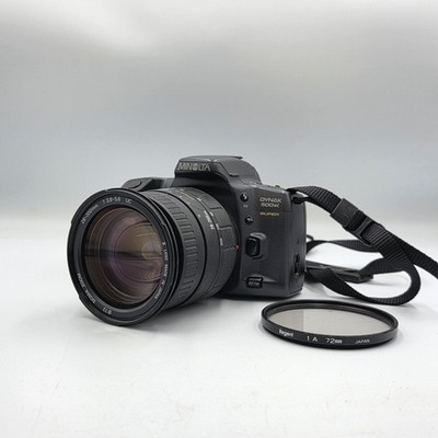 Minolta Dynax 500 si + Sigma 28-200mm 3.8-5.6 35mm analoge Spiegelreflexkamera AF Zoom