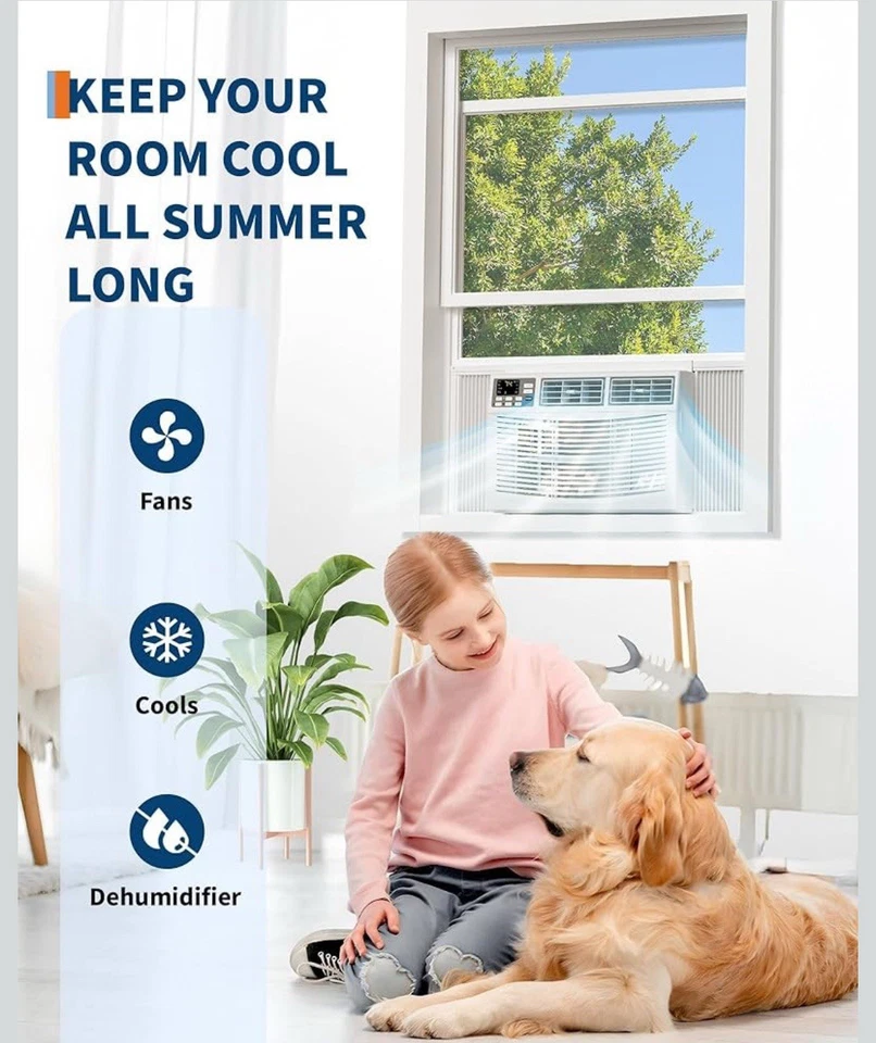 Aire acondicionado ventana Pioneer 8000 BTU ventana inteligente es perfecto para refrigeración Foto 4 de 4