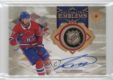 2023-24 Upper Deck Ultimate Collection Emblems Gold 42/49 Josh Anderson Auto 2oh