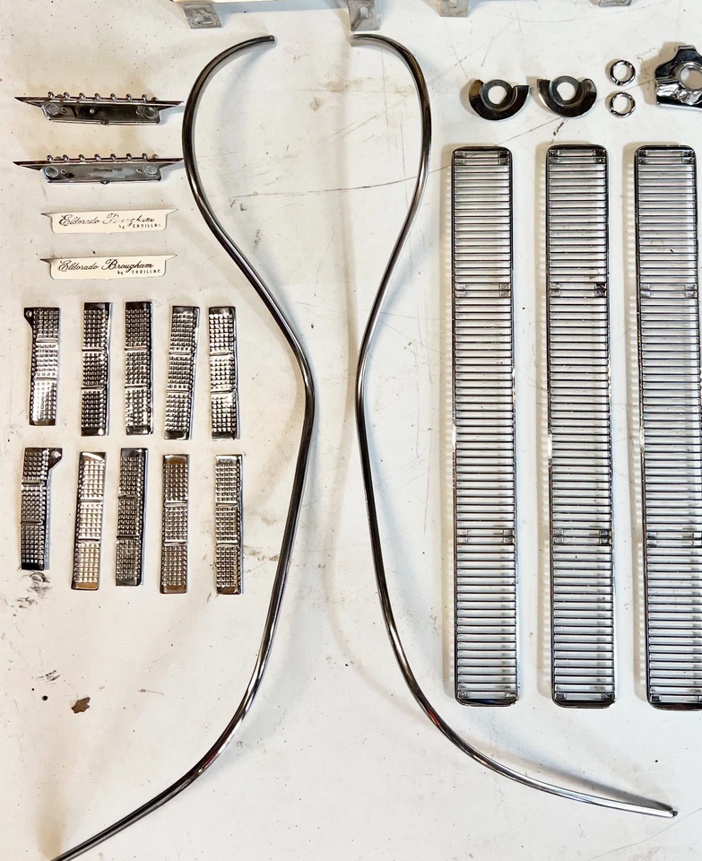 Parachoques delantero Cadillac Eldorado Brougham 1957 1958 moldura cromada lado izquierdo Foto 2 de 2