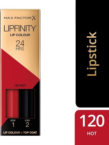 LĂĄpiz labial lĂquido Max Factor Lipfinity Hot 120, entrega gratuita đ - Imagen 3 de 8