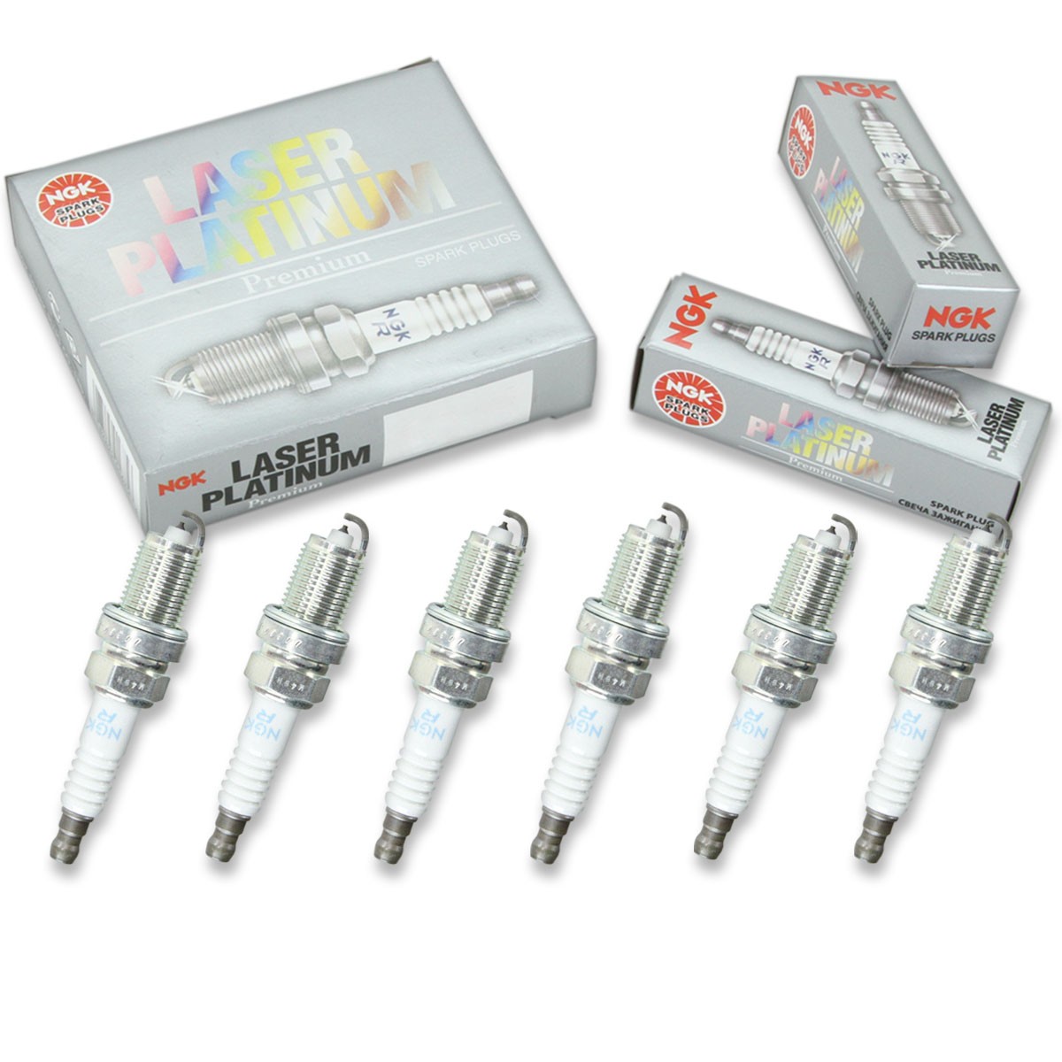 6 pcs NGK Laser Platinum Spark Plugs for 1988-1993 Toyota Camry 3.0L 2.5L V6 jf