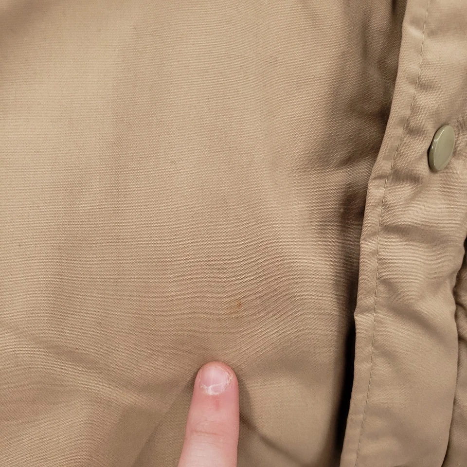 VINTAGE Sears Fieldmaster Vest Mens XL Tall Beige Down Puffer Hunting Outdoor - Image 3 of 4